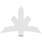 Ekena Millwork Davenport Architectural Grade PVC Gable Bracket, 48"W x 32"H x 2"D x 6"F, 16/12 Pitch GBP048X32X0206DAV00 - alternate 5